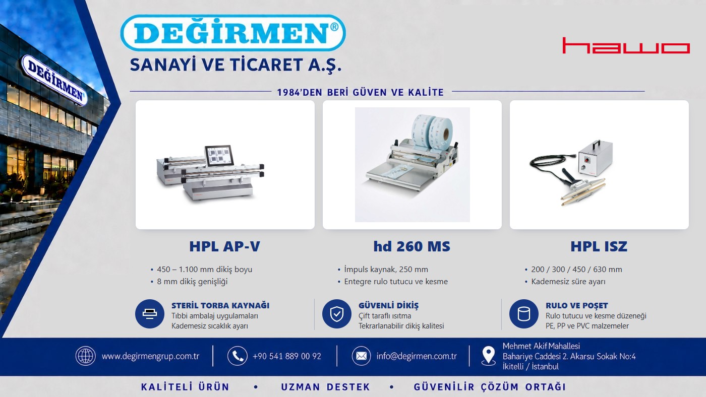 hawo HPL AP-V series heat sealing machine, hd 260 MS hand-held sterile pouch sealer and HPL ISZ impulse pouch sealer